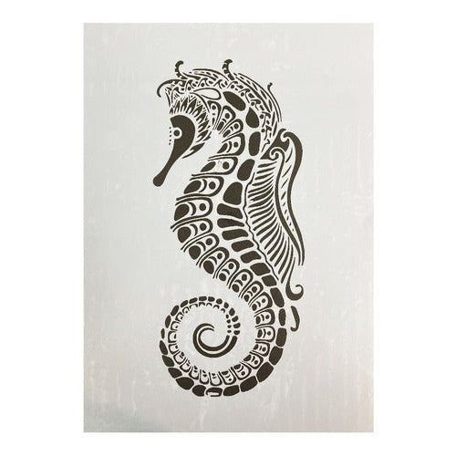 Plantilla Flexible Stencil A4 Diseño Animales Marinos