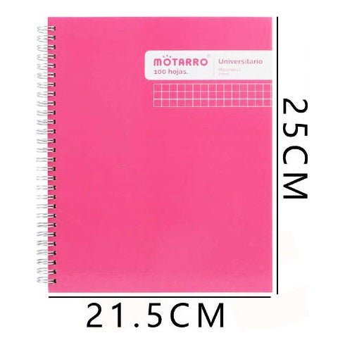 Cuaderno Universitario 7 Mm Tapa Extra Dura Liso 100 Hj