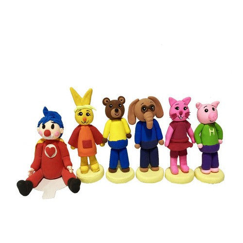 Figuras Payaso Plim Plim Y Sus Amigos En Goma Eva