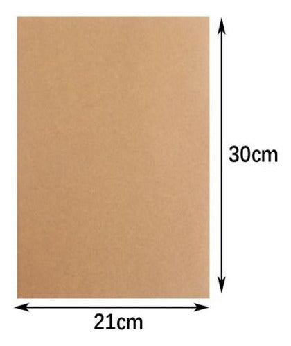 Papel Kraft Adhesivo A4 30 Hojas 80 Grs
