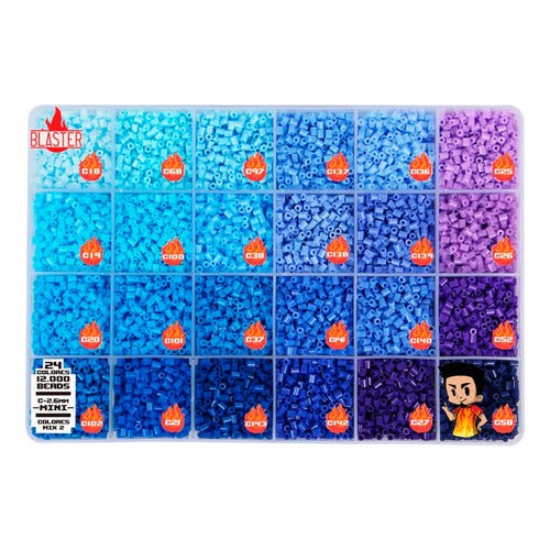 Caja Mostacillas Planchables Hama 2.6 Mm, 24 Col 12000 Beads