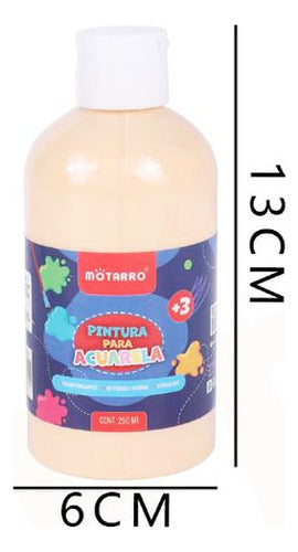 Tempera Acuarela Pote 250 Ml Escolar