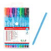 Lapices Pasta 10 Colores Punta Bola 1.0 Mm