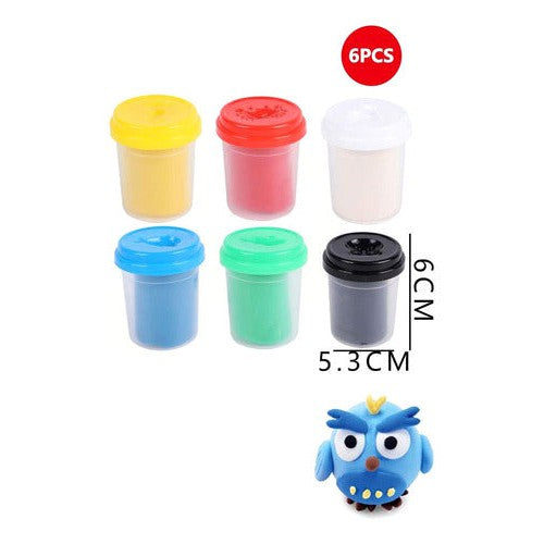 Masa Para Modelar 6 Colores 60 Gr Cada Uno