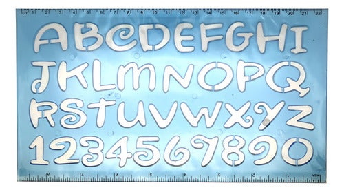 Regla Normografo Letras Abecedario Diseño