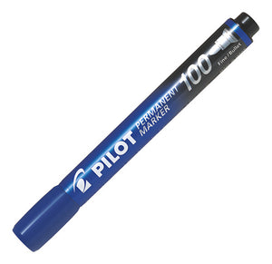 Marcador Permanente Sca100 Fino Azul