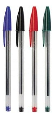 Lápiz Pasta Punta Media 1 Mm Bic 2 Unidades