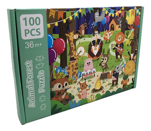 Rompecabezas Puzzle 100 Piezas 30x40 Cm Madera Escolar