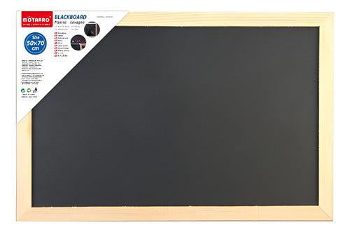 Pizarra Para Tiza Borde Madera 50x70 Cm