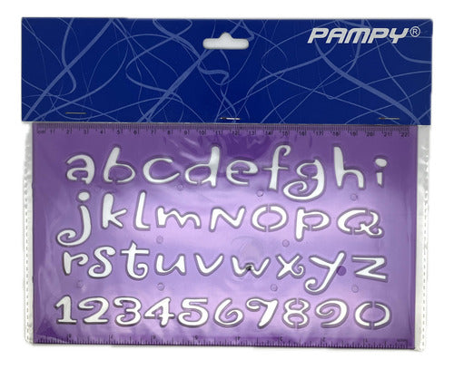 Regla Normografo Letras Abecedario Diseño