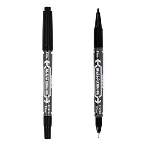 Marcador Permanente Doble Punta Fina Mckie Zebra