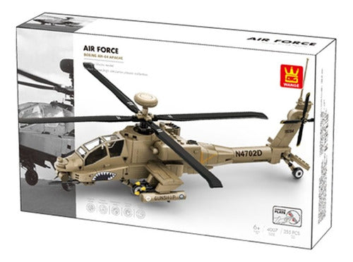 Bloques Helicóptero De Combate Armable 255 Pzs