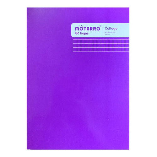 Cuaderno College Cuadriculado 7 Mm 80 Hjs