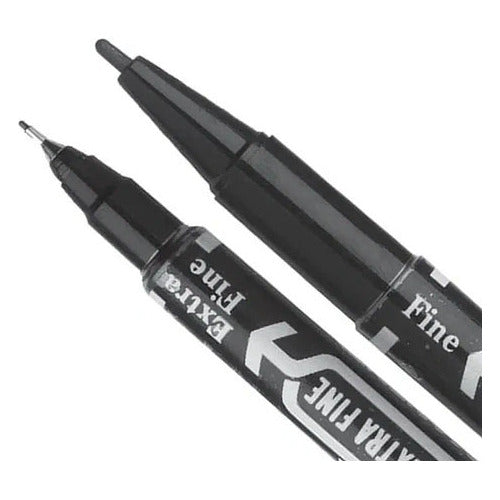 Marcador Permanente Doble Punta Fina Mckie Zebra
