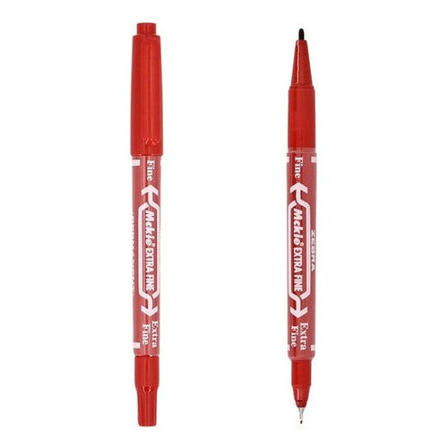 Marcador Permanente Doble Punta Fina Mckie Zebra