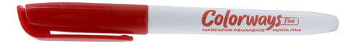 Marcador Permanente Punta Fina Colorways