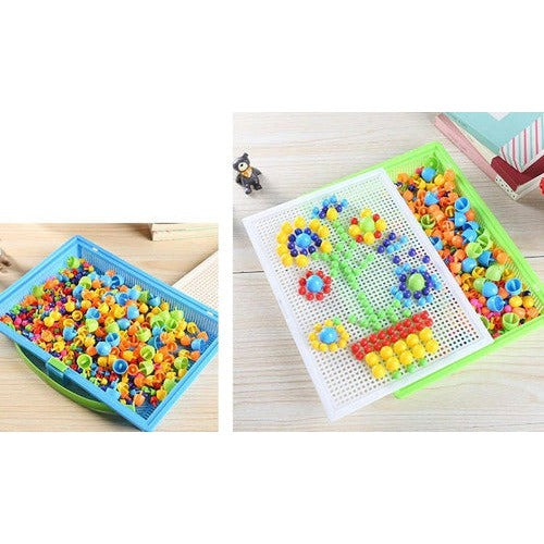 Juego Puzzle 3d De 296un Setas Plásticas