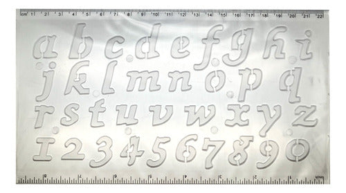 Regla Normografo Letras Abecedario Diseño