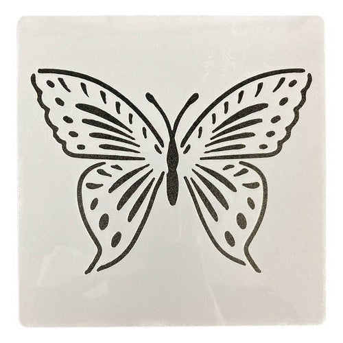 Plantilla Stencil 15x15 Cm Diseño Mariposas