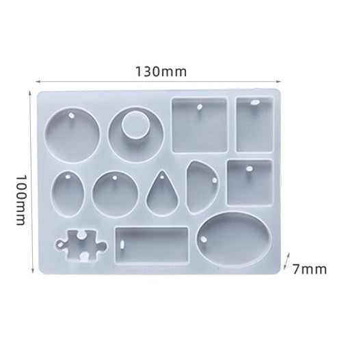 Molde De Silicona Para Resina Epóxica Joyeria