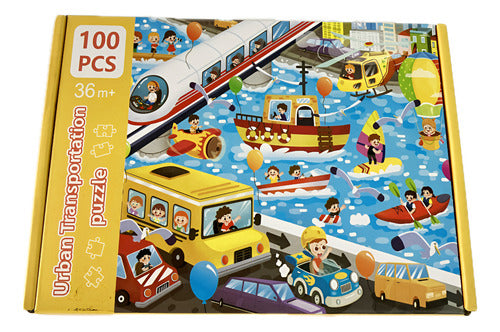Rompecabezas Puzzle 100 Piezas 30x40 Cm Madera Escolar