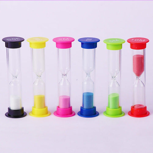 Set 6 Relojes De Arena Escolares