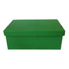 Caja Cartón Escolar 28x17,5x10,5 Cm Verde