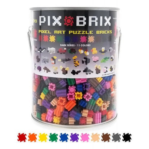 Mini Bloques Pix Brix 1500 Un Mix Balde Pixel-art