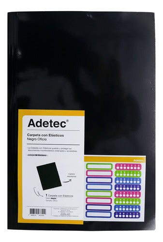Carpeta Con Elástico Oficio Adetec