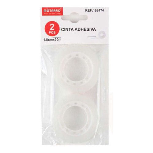 Pack 2 Cintas Adhesivas 1.8cm X 30 Mt