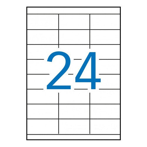 Etiqueta Marca Cuadernos Escolar 120un 70x35 Mm 5 Hojas