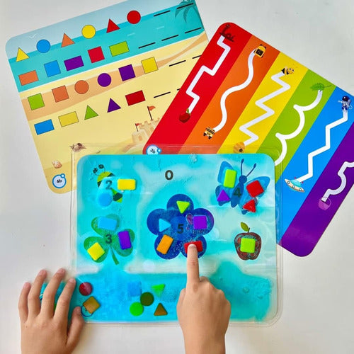 Hand2mind Almohadilla Sensorial De Colores Y Formas