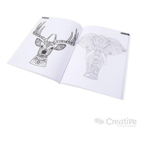 Libro Para Pintar Mandalas Animal Creative