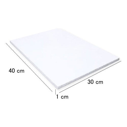 Tablero Plumavit Alta Densidad Manualidades 30x40x1 Cm