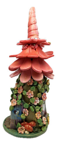 Botella Decorativa Casa Hadas Con Luz Artesanal