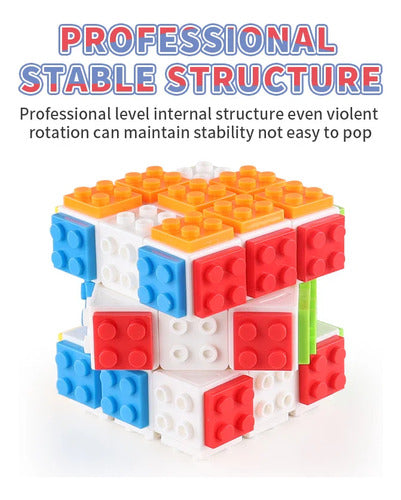 Cubo Mágico 3x3x3 Estilo Bloques