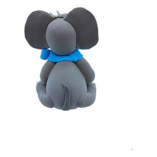 Elefante De Goma Eva 3d Figura Decorativa