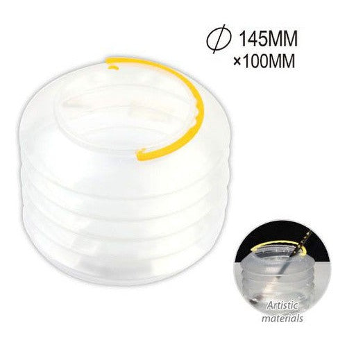 Vaso Limpia Pinceles Retráctil Plástico Escolar