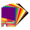 Carpeta Cartulina 10 Pliegos 10 Colores Autoadhesiva
