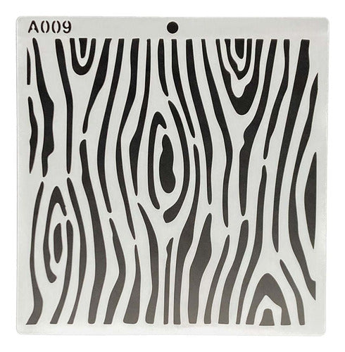 Plantilla Flexible 15x15 Cm Stencil Diseños Texturas