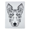 Plantilla Flexible Stencil Diseño Perro
