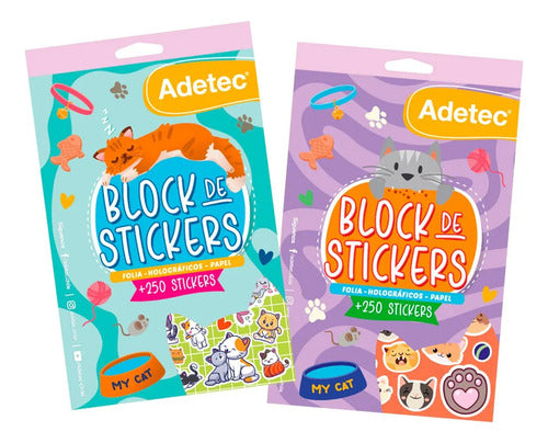 Block De Stickers Gatitos