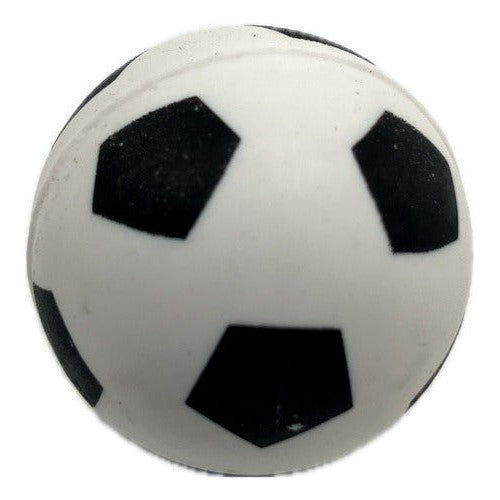 Set 5 Pelota Saltarina Mediana De Goma Diseño Futbol 3.5 Cm