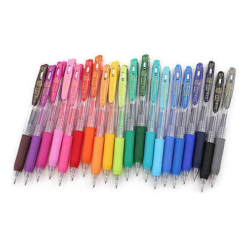 Set 10 Roller Retráctil Tinta Gel Colores Sarasa 0.7mm Zebra