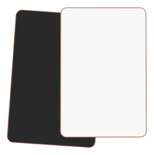 Pizarra Doble Cara Sin Bordes Para Tiza Y Marcador 30x40
