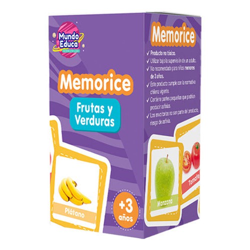 Set 3 Memorice Animales-frutas Y Verduras-objetos
