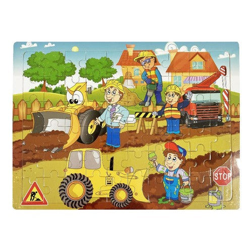 Puzzle De Madera 60 Piezas Escolar