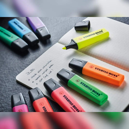 Set 8 Destacadores Neon Stabilo Boss