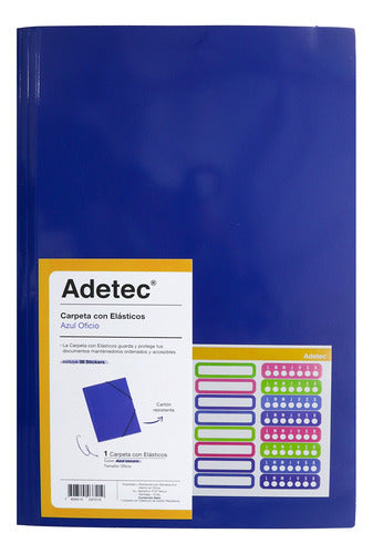 Carpeta Con Elástico Oficio Adetec