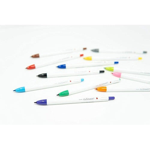 Marcador Retráctil Clickart Estuche 6 Piezas Zebra